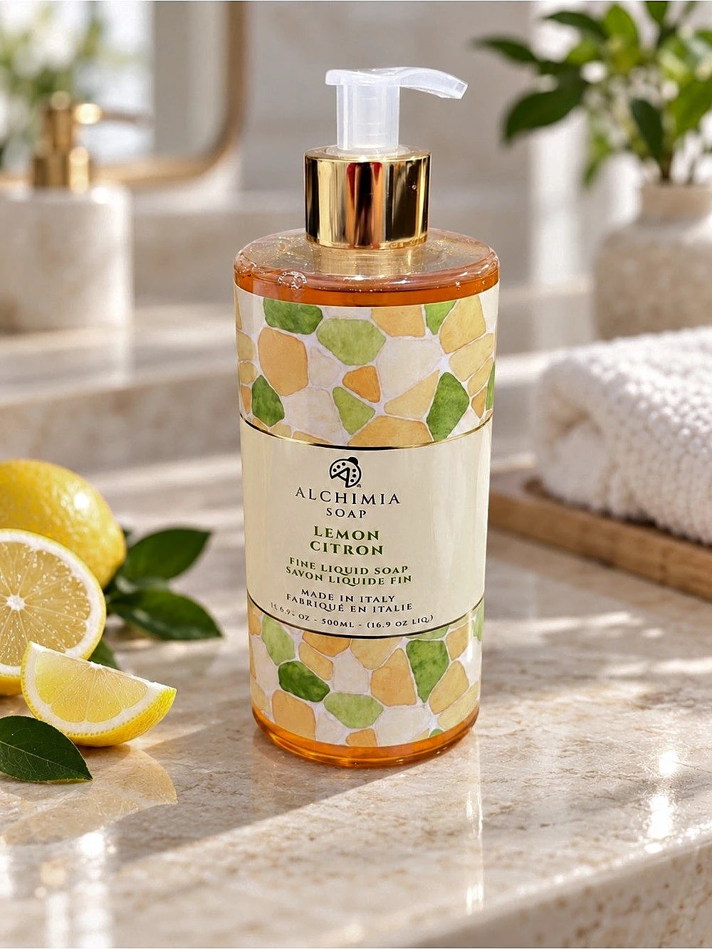 NEW Alchimia Soap Lemon Citron Fine Liquid Hand Soap 16.9 oz Made in Italy